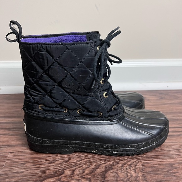 Sperry Top-Sider Gosling Quilted Duck Boots Size 8 Black 9289067 - Picture 6 of 11